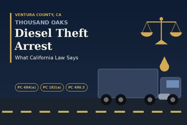 Thousand Oaks Diesel Theft Arrest